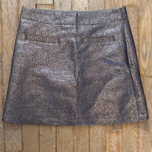 GAP Shimmering Bronze Mini Skirt